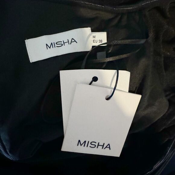 MISHA COLLECTION Elegant Black Cut-Out Jumpsuit - Picture 6 of 6